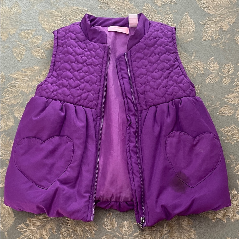 Kids Headquarters Purple Quilted Vest